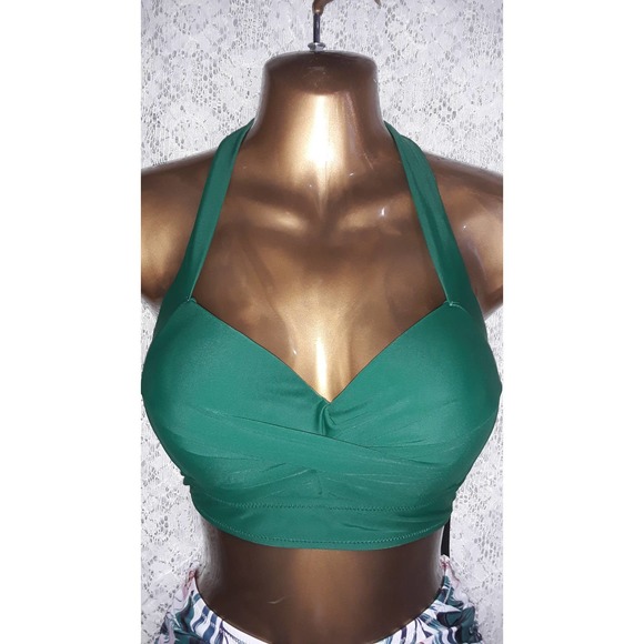 NWT Tempt Me Sz M Tropical Bikini, Retro Style Swimsuit - Picture 6 of 9